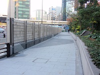 地下車路出路部の修景